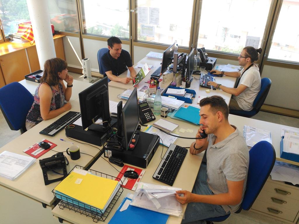 Foto de l'equip del projecte Fent Xarxa