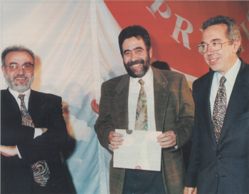 Moment del lliurament dels guardons corresponents a 1992.