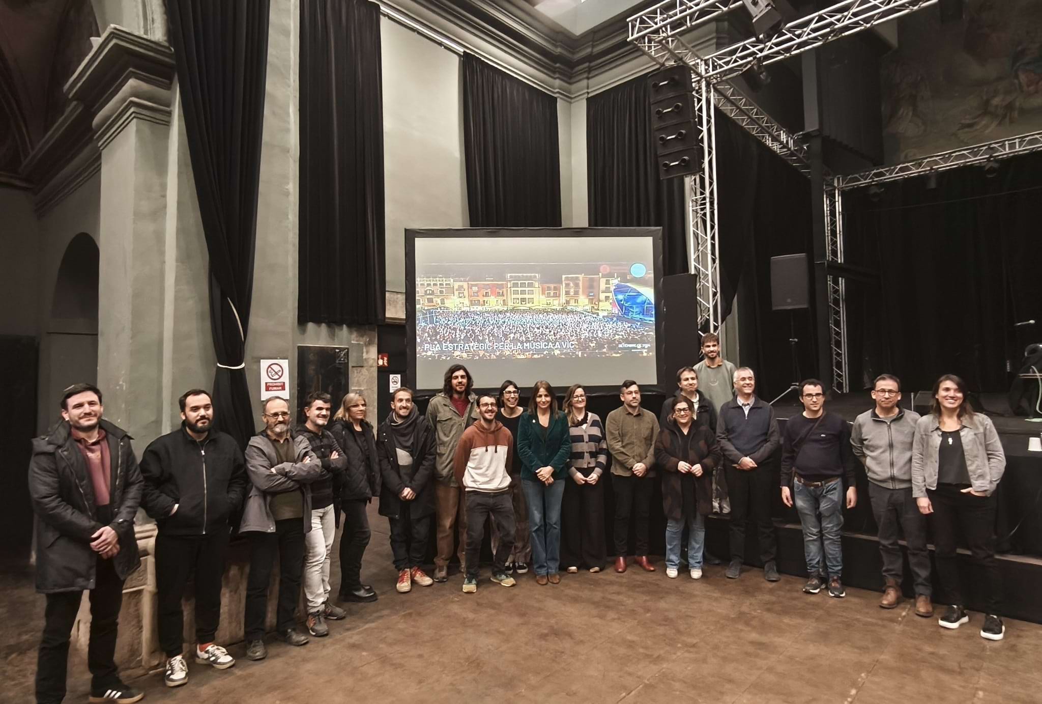 Els participants del pla en l'acte de presentació