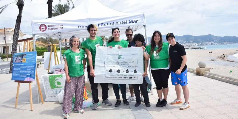 Participants amb certificat de participació i resultats del Let's Clean Up Sitges 2023