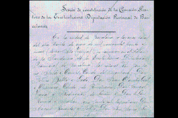 Acta de la Comissió Gestora de la Diputació de Barcelona, 30 de gener de 1939. Fons: Diputació de Barcelona (AGDB Llibre 186)