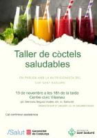 Cartell Taller de còctels saludables